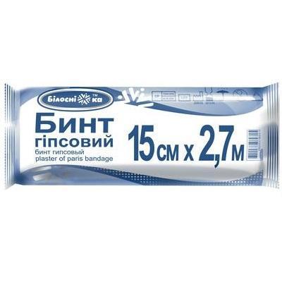 Бинт гіпсовий Білосніжка 15x270 см (000002857) - фото 2