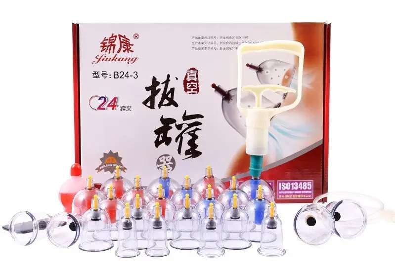 Массажные банки вакуумные JINKANG 24 шт. (VEN-1419-С45/2)