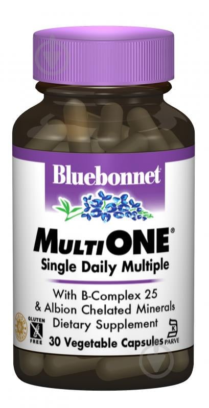 Мультивитамины с железом Bluebonnet Nutrition MultiONE 30 гелевых капсул - фото 1