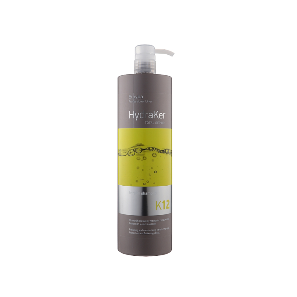 Шампунь кератиновий без сульфатів Erayba HydraKer K12 Keratin Shampoo 1000 мл
