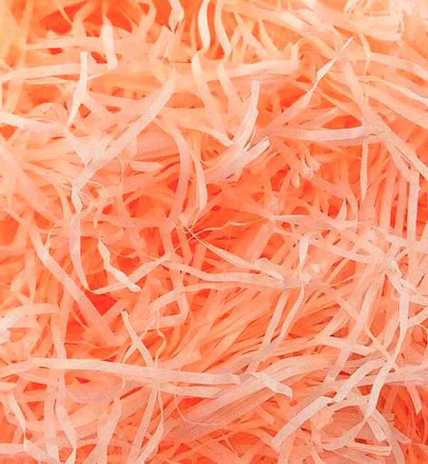 Наполнитель для подарочных коробок 50 г Персиковый