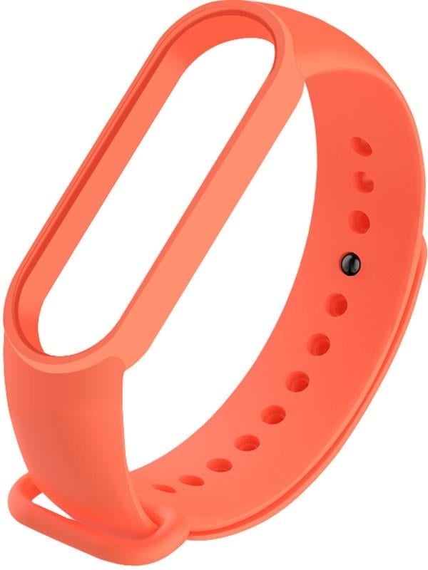 Ремешок UWatch Replacement Silicone Band For Xiaomi Mi Band 5/6/7 Orange - фото 1