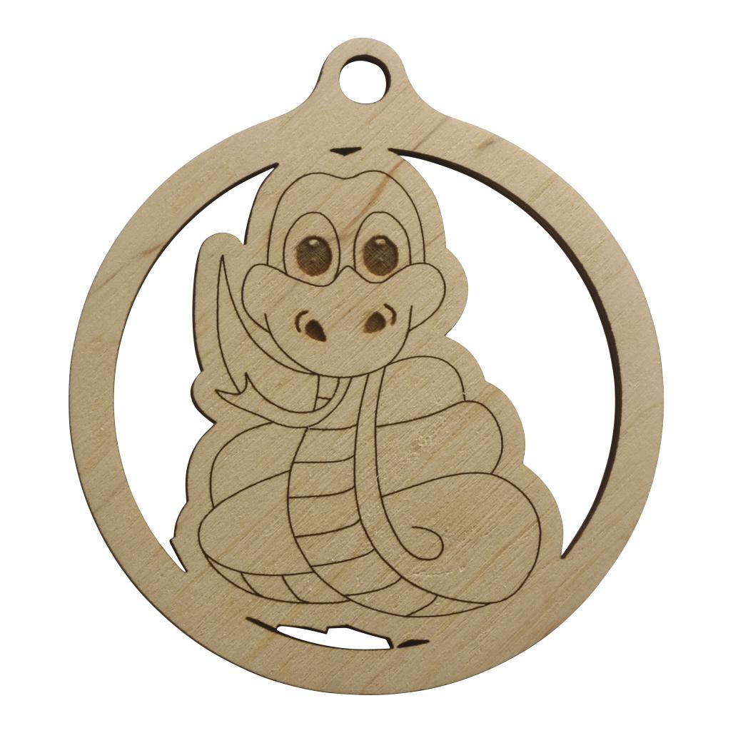 Игрушка на елку Змея из фанеры (01012198)