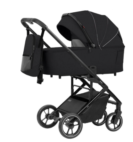 Коляска универсальная CARRELLO Alfa/W CRL-6507 2в1 Midnight Black (BNX49273)