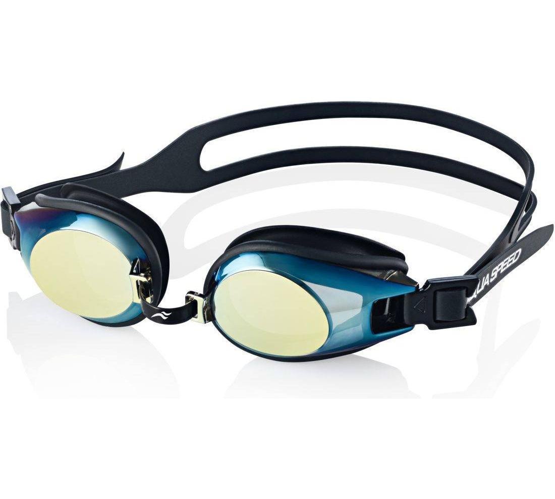 Очки для плавания Aqua Speed ​​CHALLENGE Unisex OSFM Черный (5908217629036)