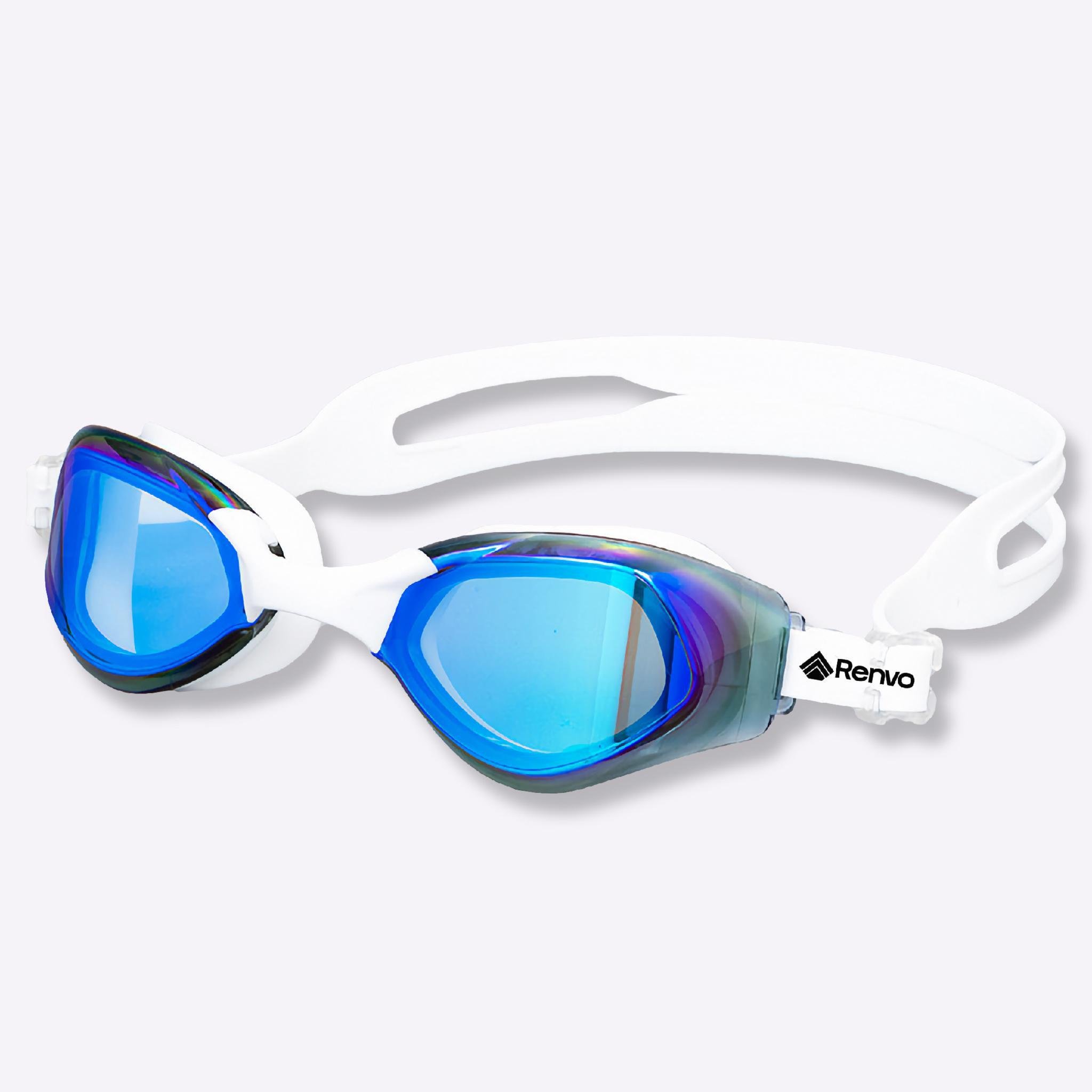 Окуляри для плавання Renvo Dande Anti-fog OSFM Білий/Синій (2SG200-03)