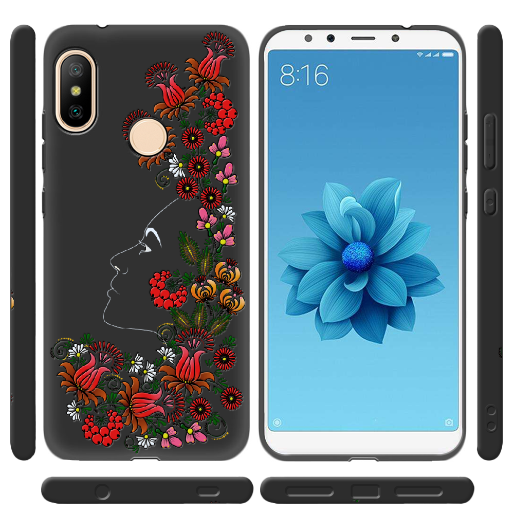 Чехол BoxFace Xiaomi Mi A2 Lite 3D Ukrainian Muse Черный силикон (34892-bk64-35127) - фото 2