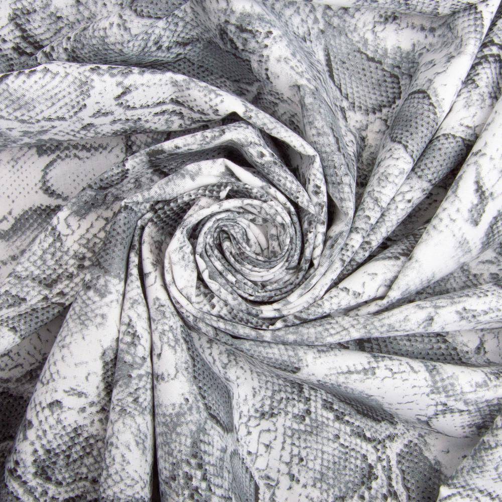 Ткань бязь ранфорс для постельного белья M03177/1 Snake 130 гр/м2 240 см Серый (25941)