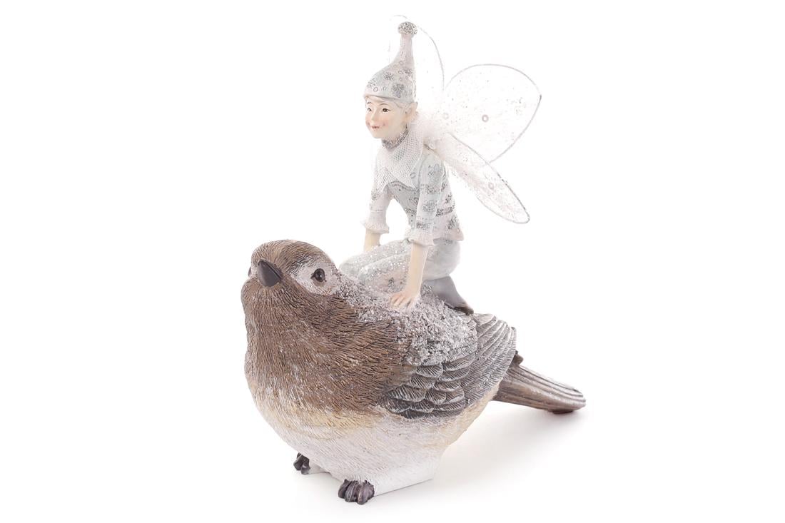 Декоративная статуэтка BonaDi Фея на птичке (838-148)