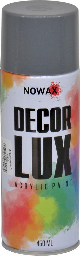 Краска-спрей Nowax Decor Lux 450 мл RAL 7000 Серый (NX48018 7000)