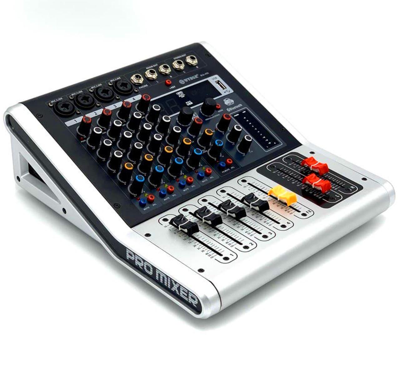 Портативный микшерный пульт WVNGR KA-40i Mixer Bluetooth