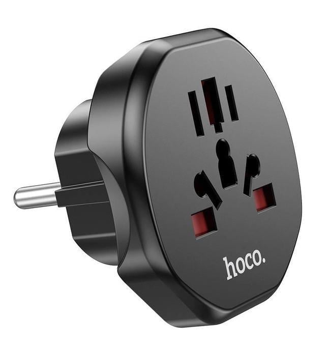 Адаптер для розеток Hoco AC6 CN/UK-EU Чорний (36092961) Адаптер для розеток Hoco AC6 CN/UK-EU Чорний (36092961)
