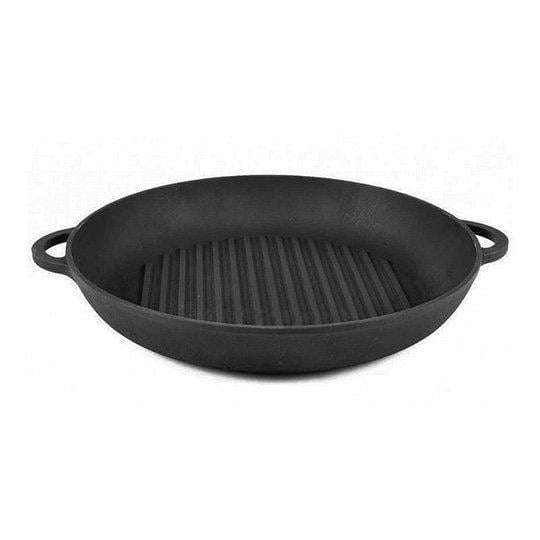 Сковорода чавунна гриль Ситон 34х4 см (3404)