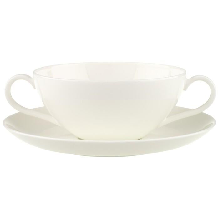 Пиала для супа Villeroy & Boch с блюдцем Anmut