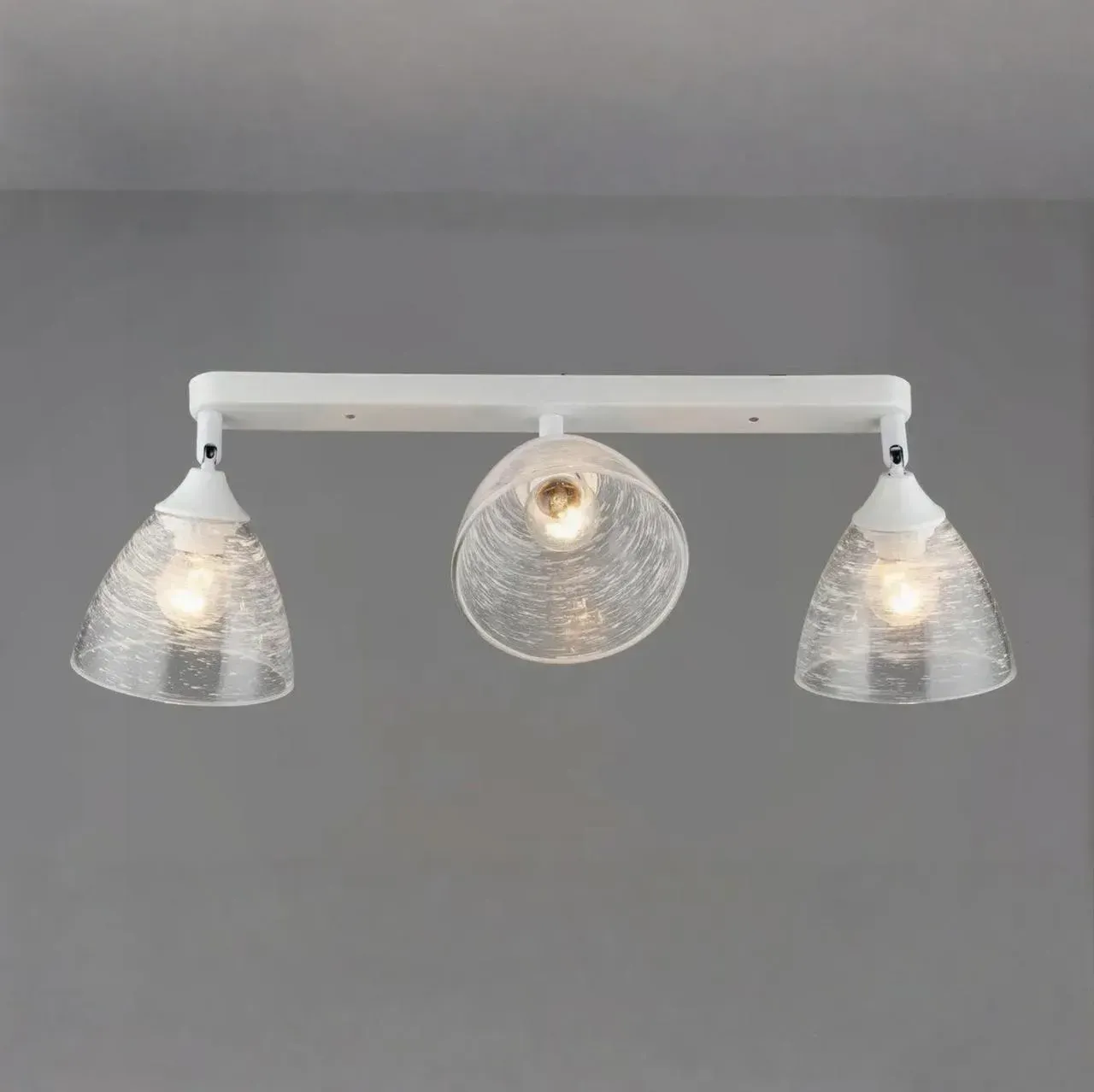 Світильник-спот стельовий Valeso з поворотними механізмами під три лампи Е27 IP20 Білий (B K2289/3 WT)