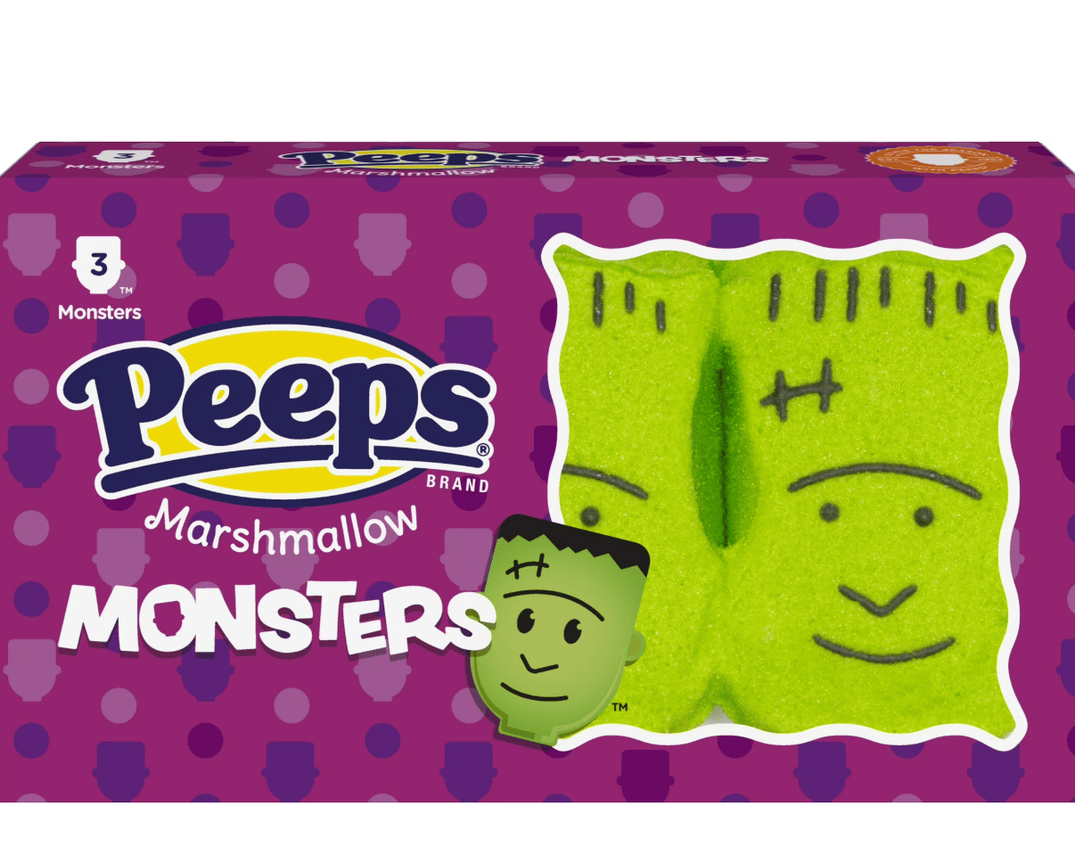 Маршмеллоу Peeps Marshmallow Candy Halloween Green Frankenstein Monster 3 шт. 42 г (3011634717)