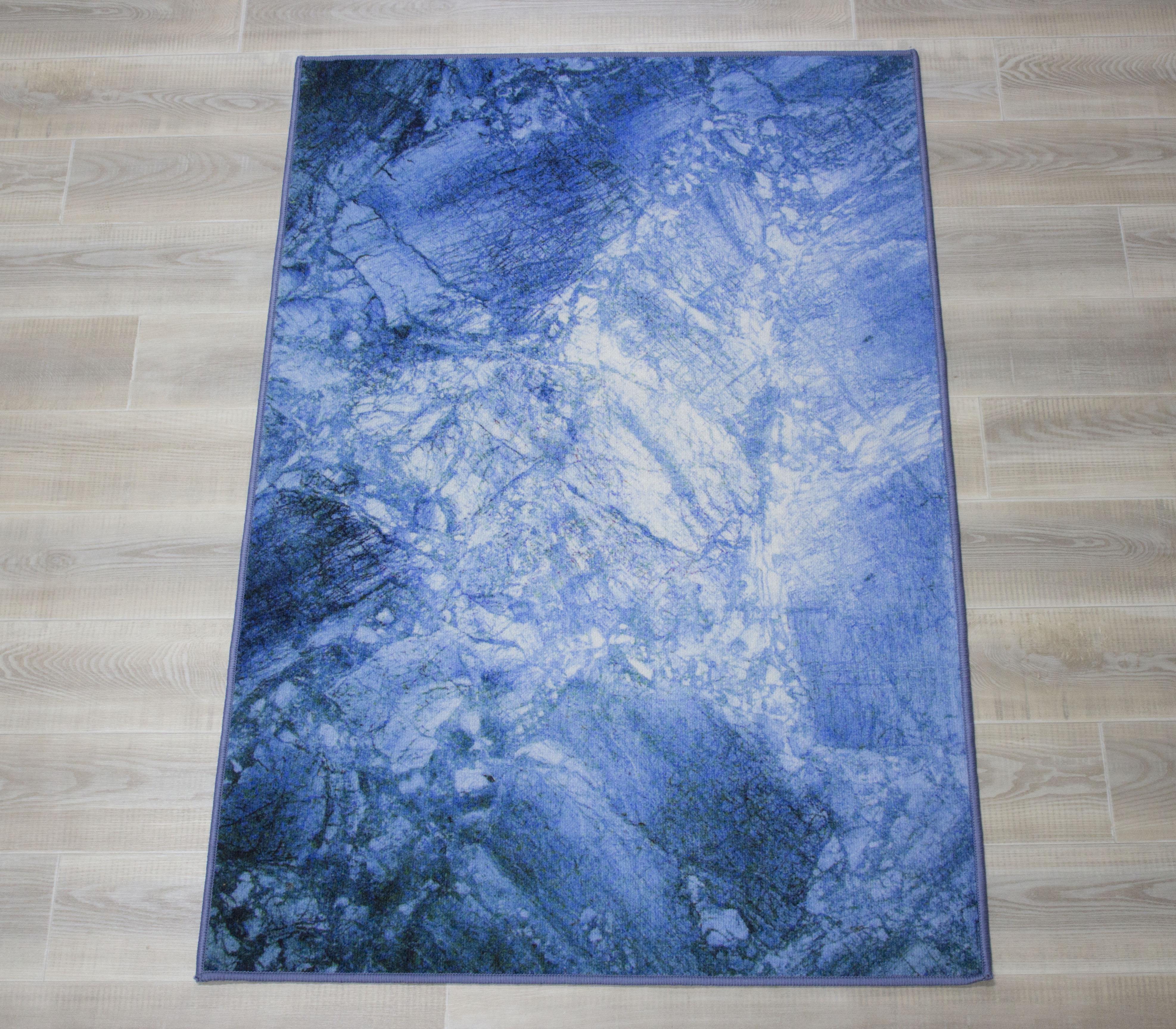 Коврик Print Digital 100x150 см Синий мрамор (24167011) - фото 5 Коврик Print Digital 100x150 см Синий мрамор (24167011) - фото 5