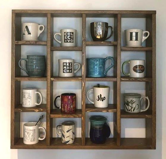 Полка для кружек из дерева Кармир Капучино (СДК-004009)