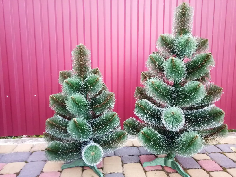 Штучна сосна з ПВХ з підставкою 1 м Темно-Зелений/Білий (NYT15264) - фото 7 Штучна сосна з ПВХ з підставкою 1 м Темно-Зелений/Білий (NYT15264) - фото 7