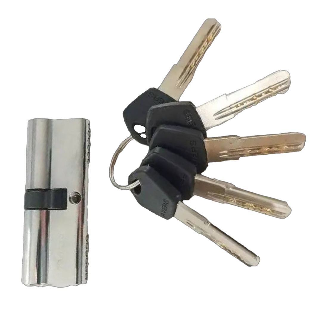 Сердцевина врезного замка АВЕРС DM-80C-CR 40х40 ключ/вертушка (2986863051/К2390)