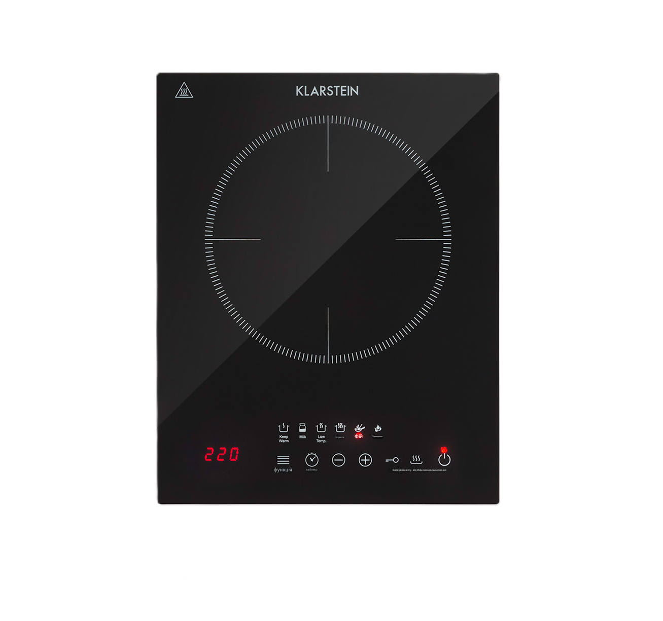 Настільна плита індукційна KLARSTEIN Cook'n'Roll з виносним термодатчиком 2000 Вт (10034708)