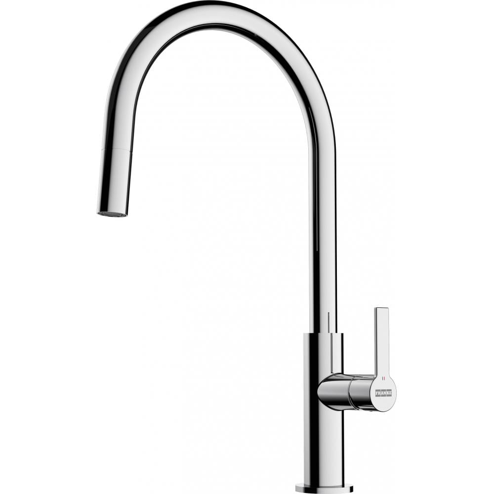 Смеситель кухонный Franke Maris Slim J Pull Down с выносным шлангом Хром (115.0728.388)