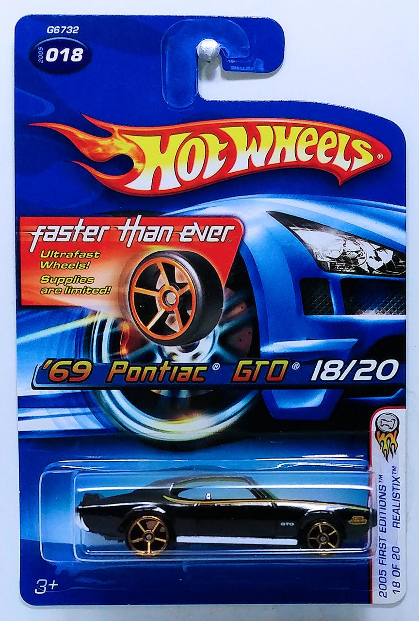 Игрушечная машинка Hot Wheels 69 Pontiac GTO 2005 First Editions №018 Faster Than Ever (G6732- fte)
