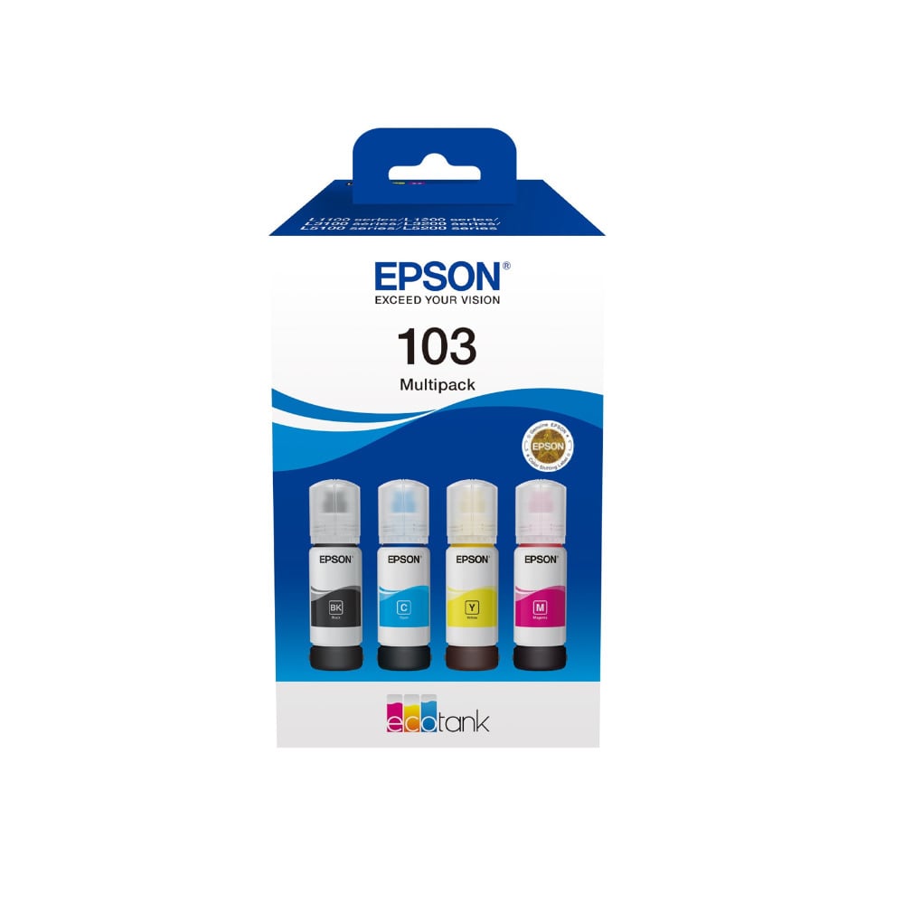 Набор чернил Multipack 4-colour для картриджа Epson 103 EcoTank серии L (C13T00S64A)