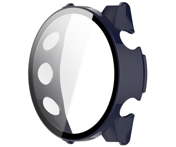 Чехол с защитным стеклом Protective Cover with Glass для Garmin Forerunner 970 Синий