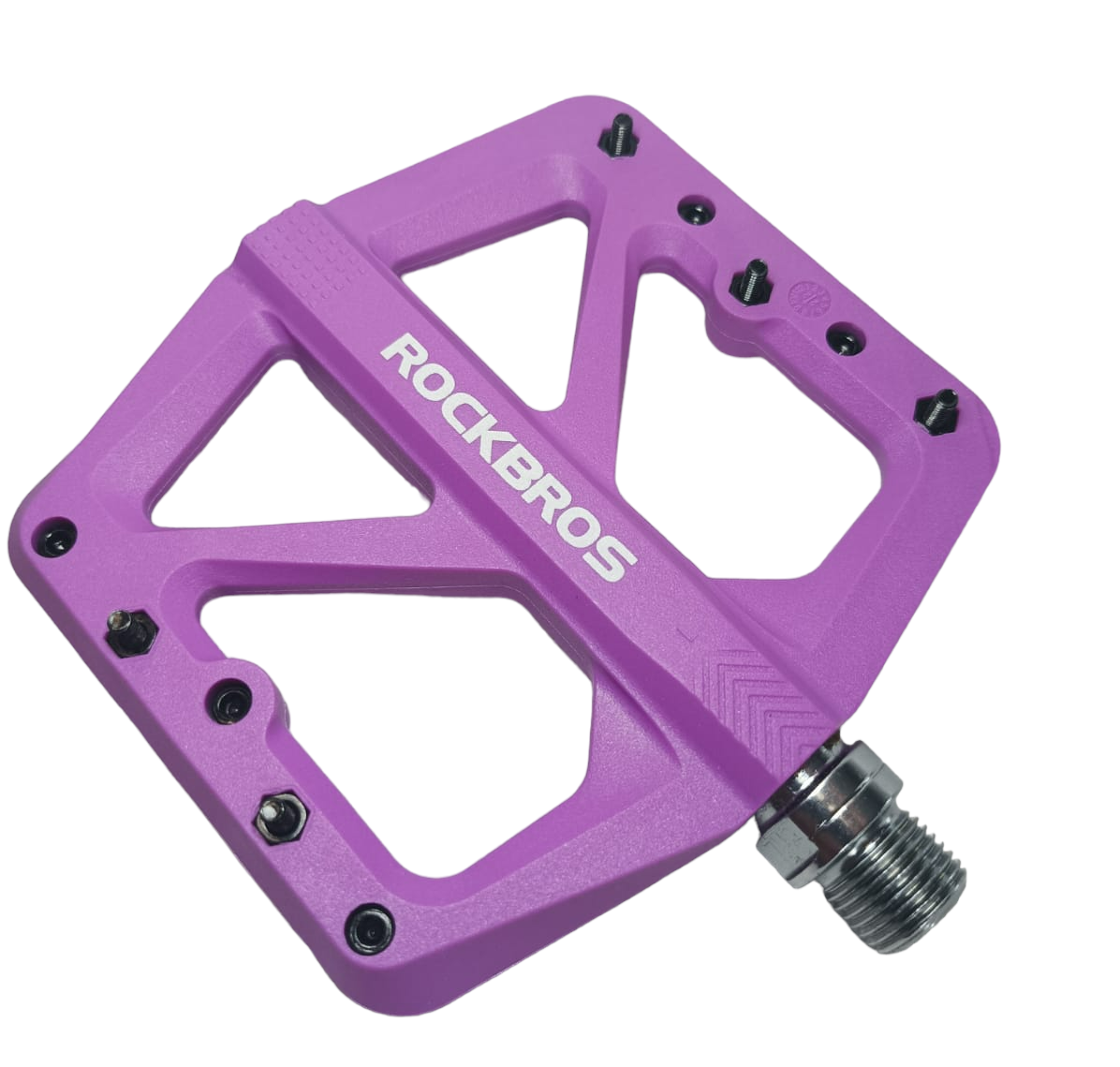Педалі нейлонові Rockbros M906 на промислових підшипниках Чорний Фіолетовий (RB-M906-4008)