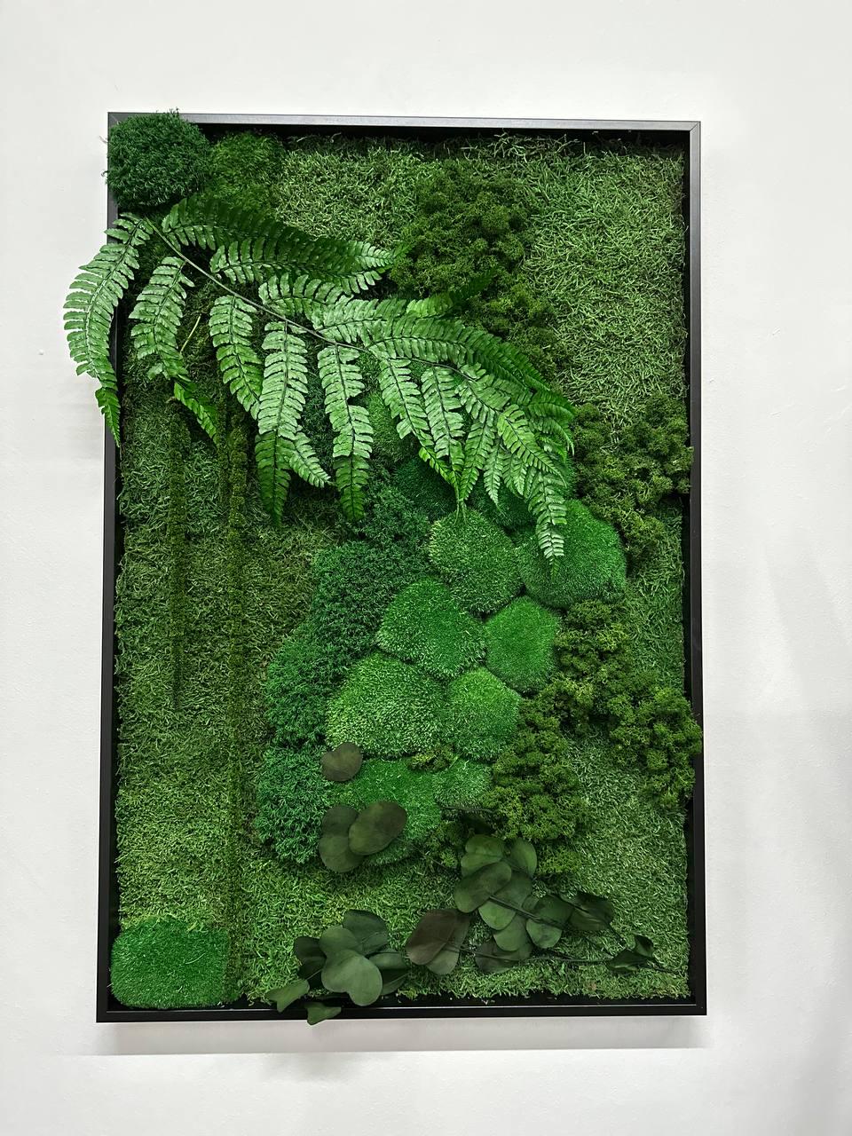 Картина из мха Organic Design Ягель и растения 815 90x60 см (815-90-60) Картина из мха Organic Design Ягель и растения 815 90x60 см (815-90-60)