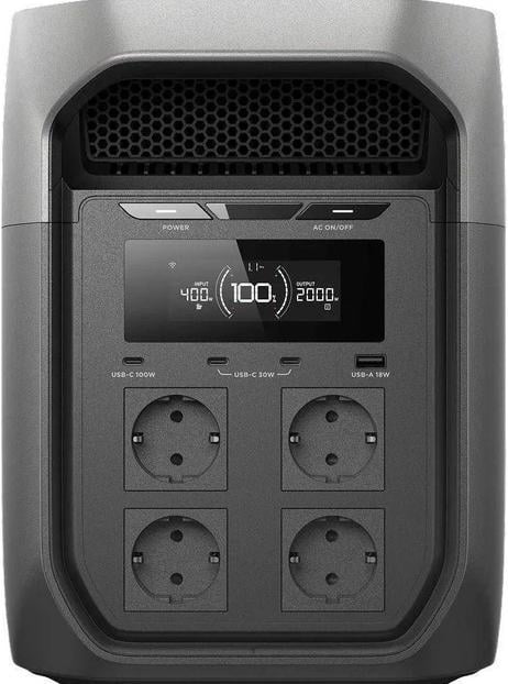 Зарядна станція Ecoflow Delta 3 Max EFD3M-G-EU-CBOX LiFePO4 2400 Вт 2048 Вт/год LiFePO4 (31301844)