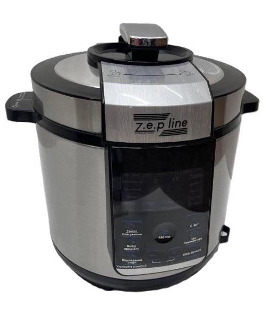 Мультиварка-скороварка Zepline ZP-125 29 программ 3000 Вт 7 л Серебристый/Черный (2744563148)