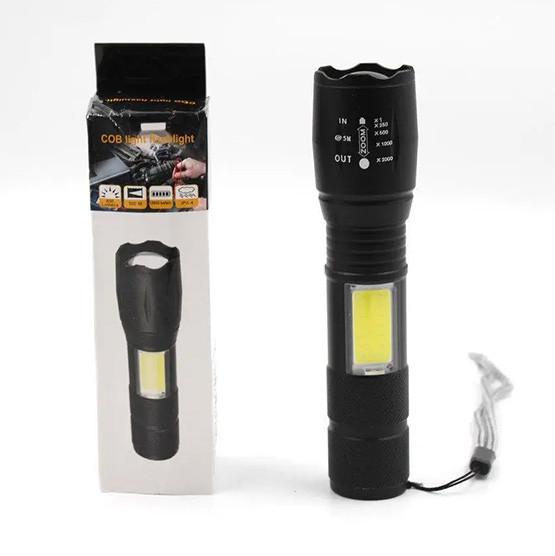 Фонарь ручной BL-T6-29-T6+COB USB с фокусировкой/боковой свет (1737655220)
