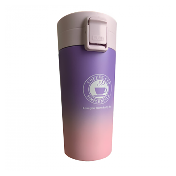 Термочашка металлическая SZM Coffe cup с фильтром 350 мл Фиолетовый (MMS-MT-3897-035) - фото 1