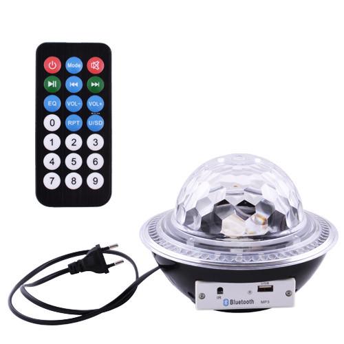 Лазер диско CY-6740 UFO Bluetooth crystal magic ball 220V (6174)
