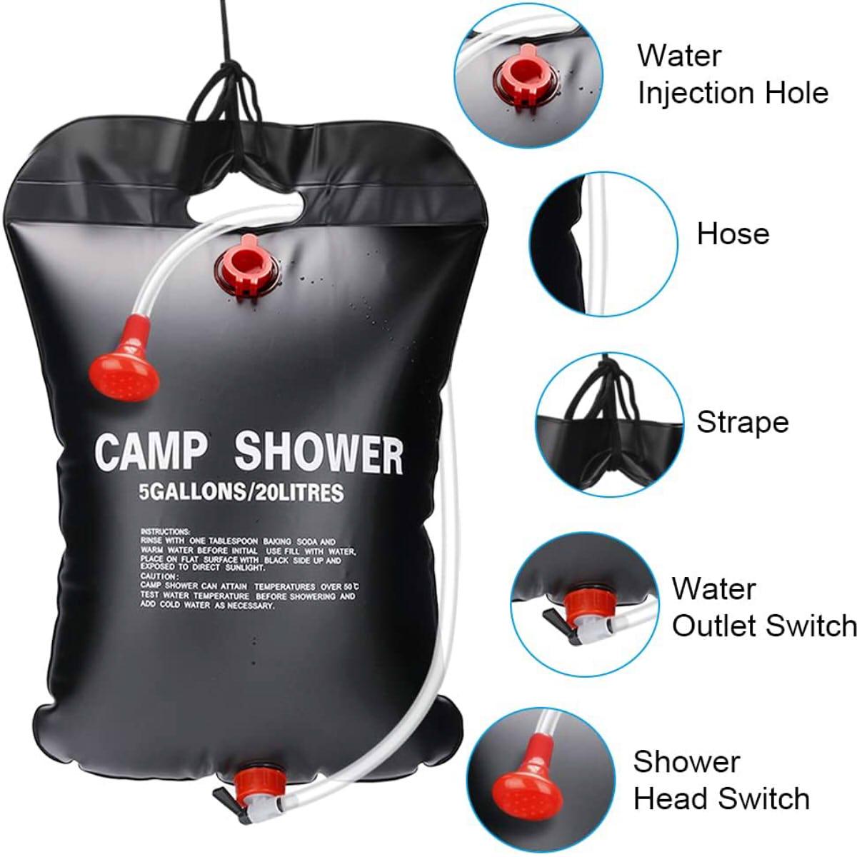 Душ туристический портативный Camp Shower 20 л - фото 4