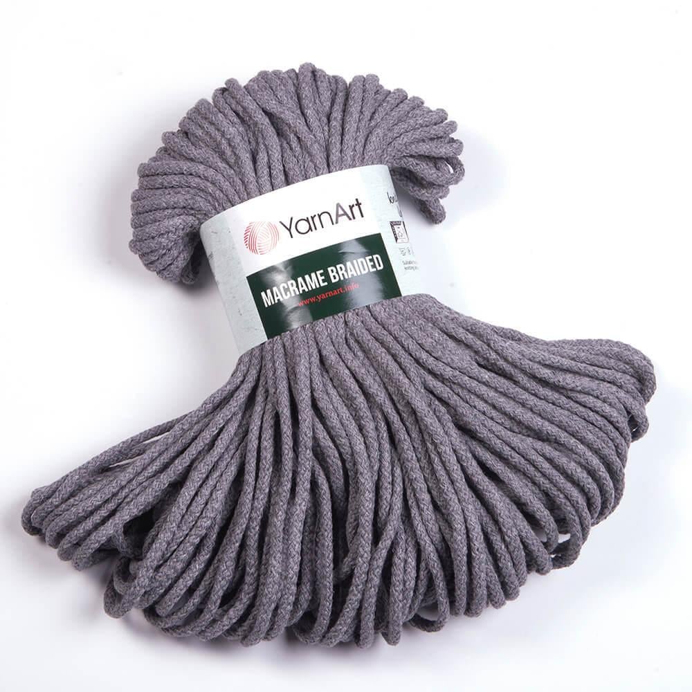 Шнур Macrame Braided 5 мм 250 г Серый №774 Шнур Macrame Braided 5 мм 250 г Серый №774