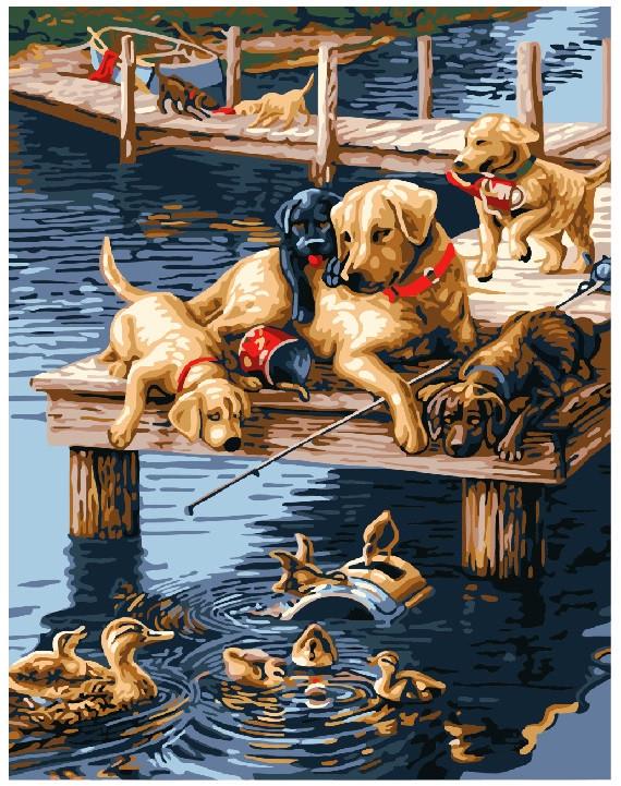 Картина по номерам Brushme Совместный отдых (GX7092)