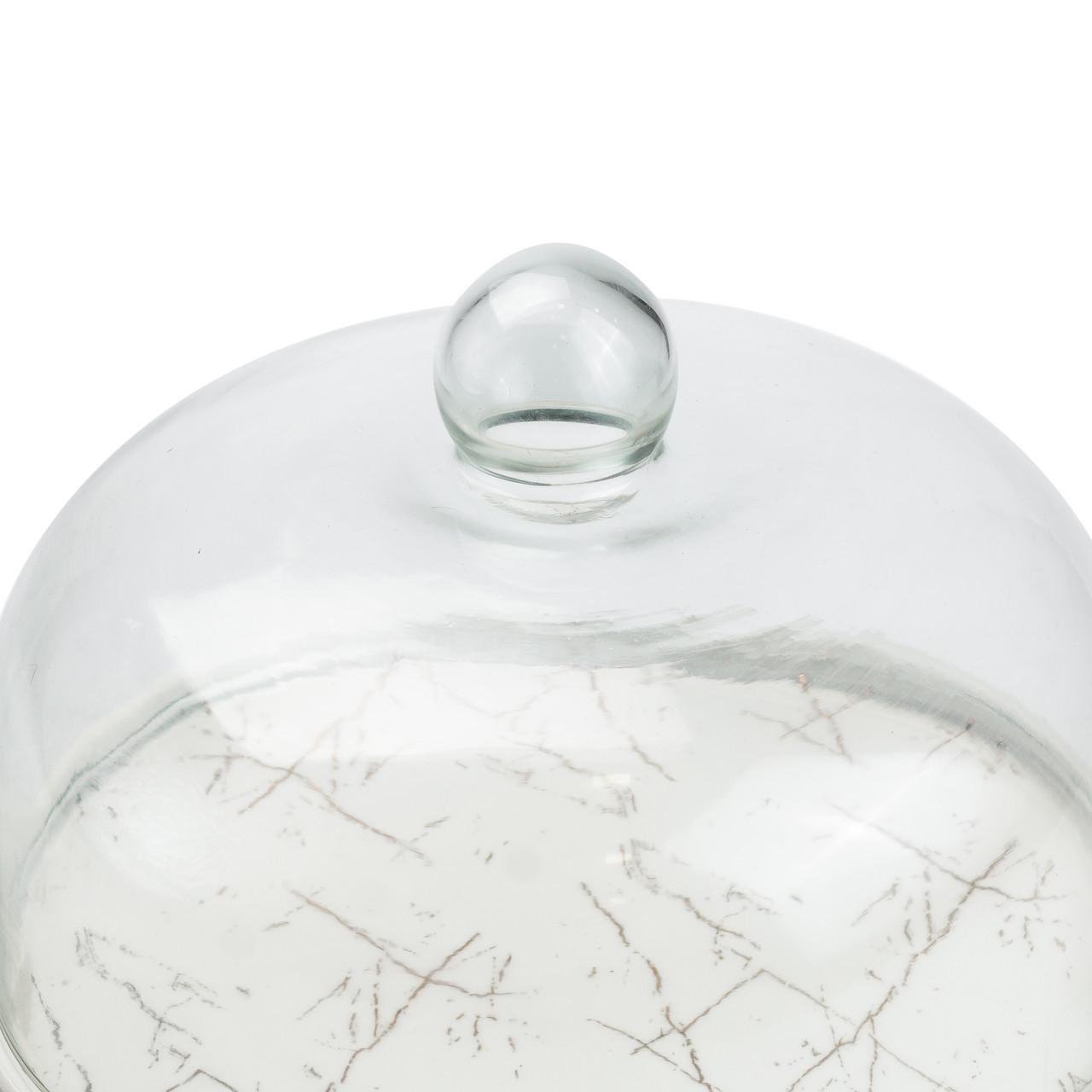 Тортовница керамическая со стеклянной крышкой на бамбуковой подставке HP1203 (A-032685) - фото 4 Тортовница керамическая со стеклянной крышкой на бамбуковой подставке HP1203 (A-032685) - фото 4