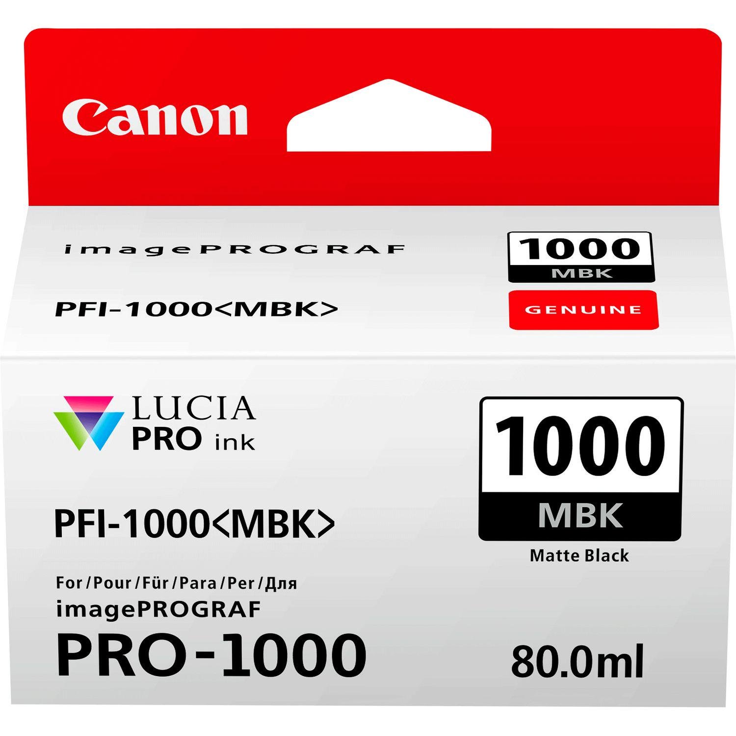 Картридж Canon PFI-1000 для струйной фотопечати Черный матовый (593451)