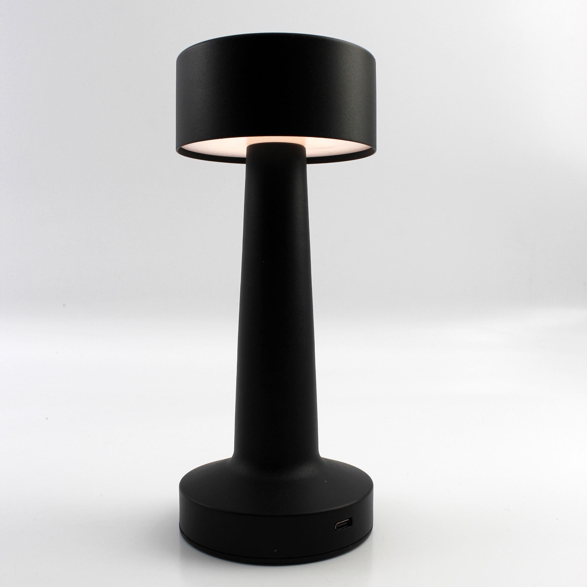 Настольная лампа светодиодная сенсорная с аккумулятором ESLLSE DOWN LIGHT 2 Вт Черный (10315)