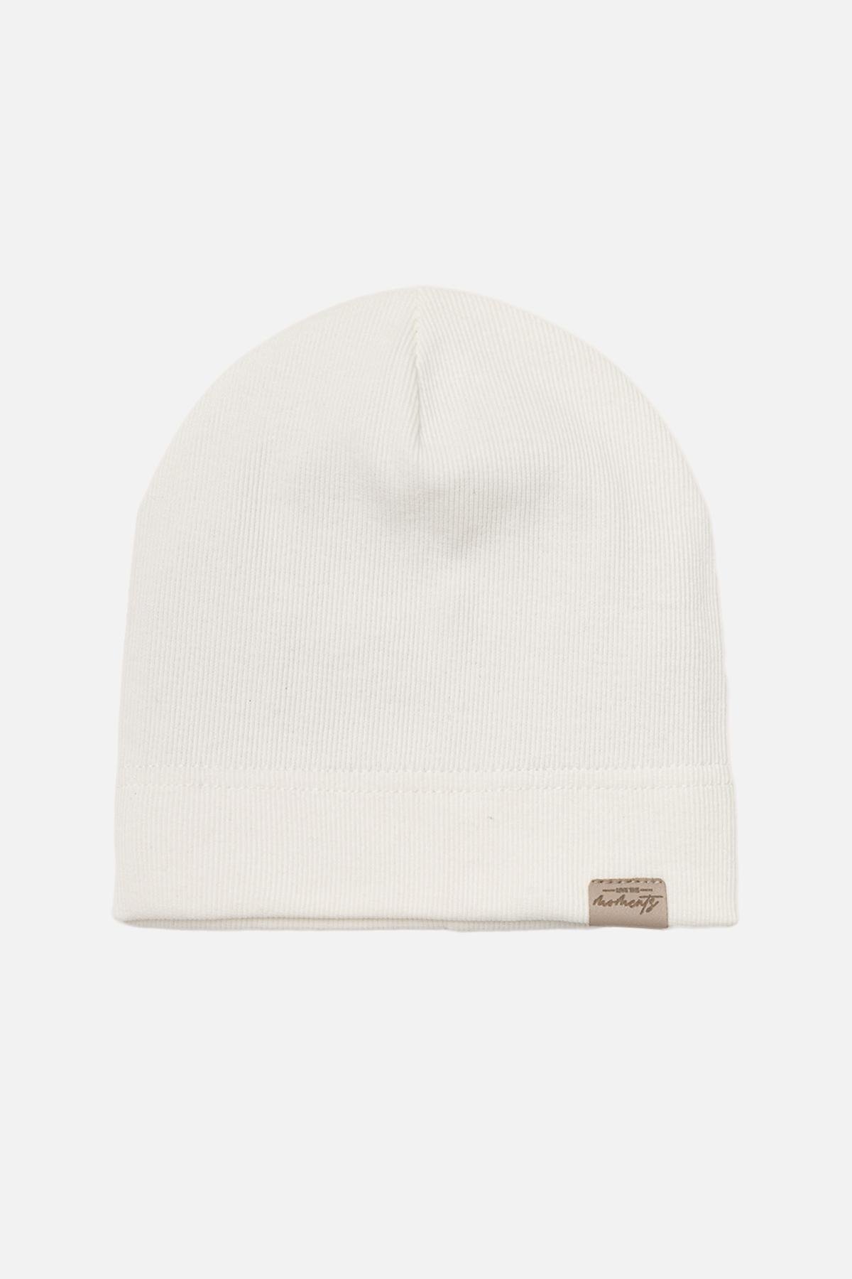 Шапка для дівчинки 54-56 см Молочна (ЦБ-00271313)