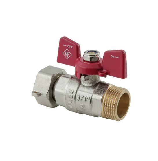 Кран шаровой прямой Nolf Classic 3/4" NFC.821-08 с накидной гайкой (NF3154)