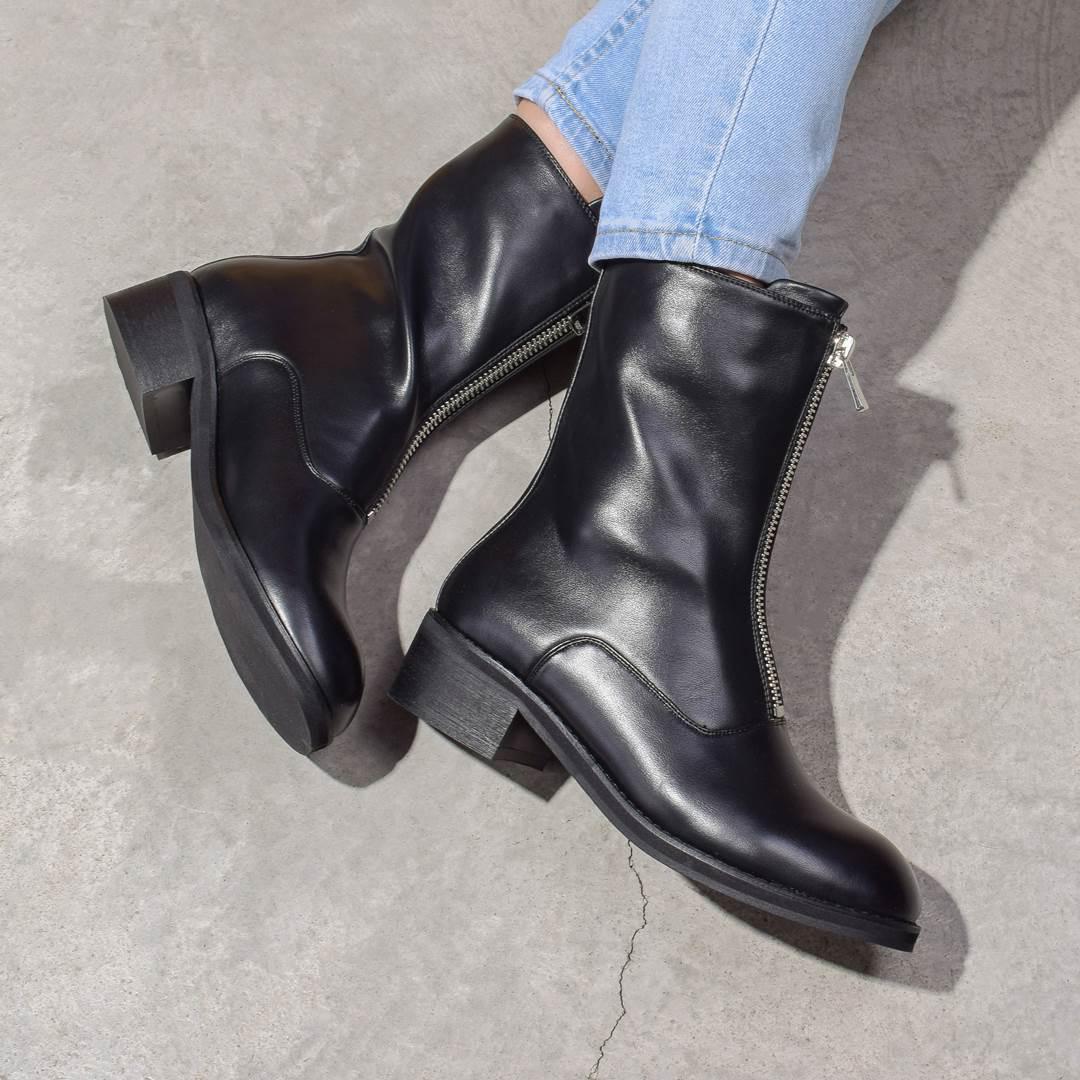 Ботинки женские с молнией на подъеме 322972 р. 38 24 см