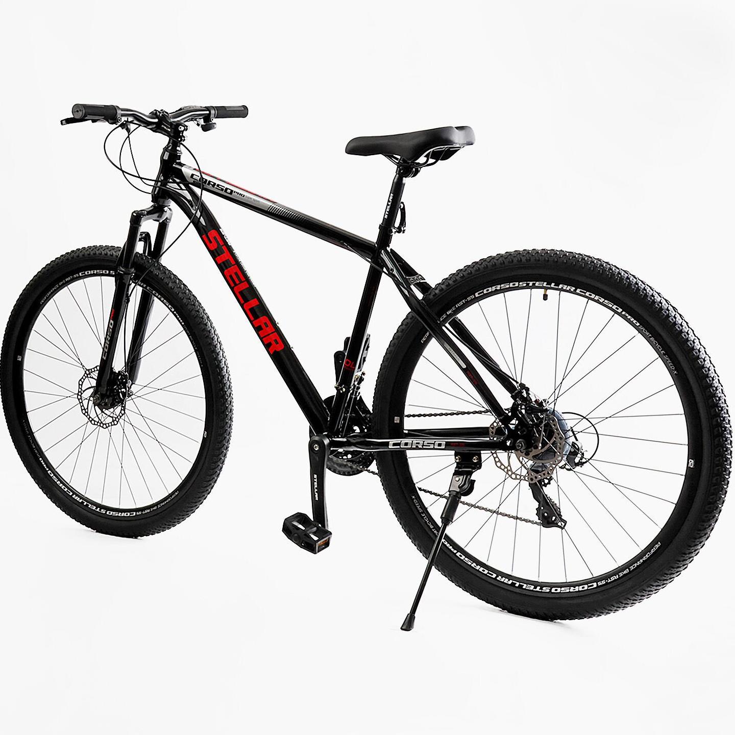 Велосипед горный Corso Stellar 29" рама 21" Черно-красный - фото 3