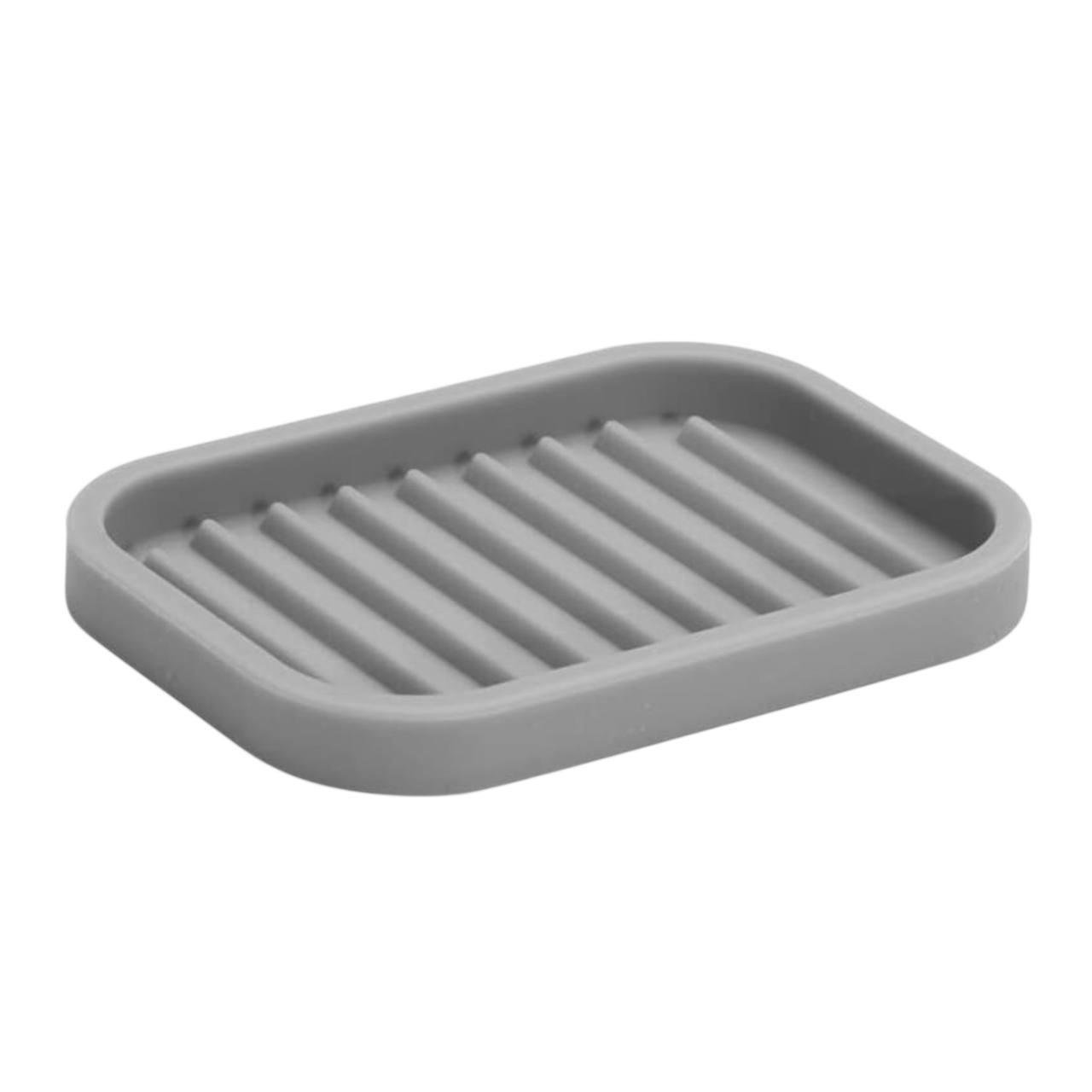 Мыльница силиконовая 12,7х8,8 см Серый (9de441f4)