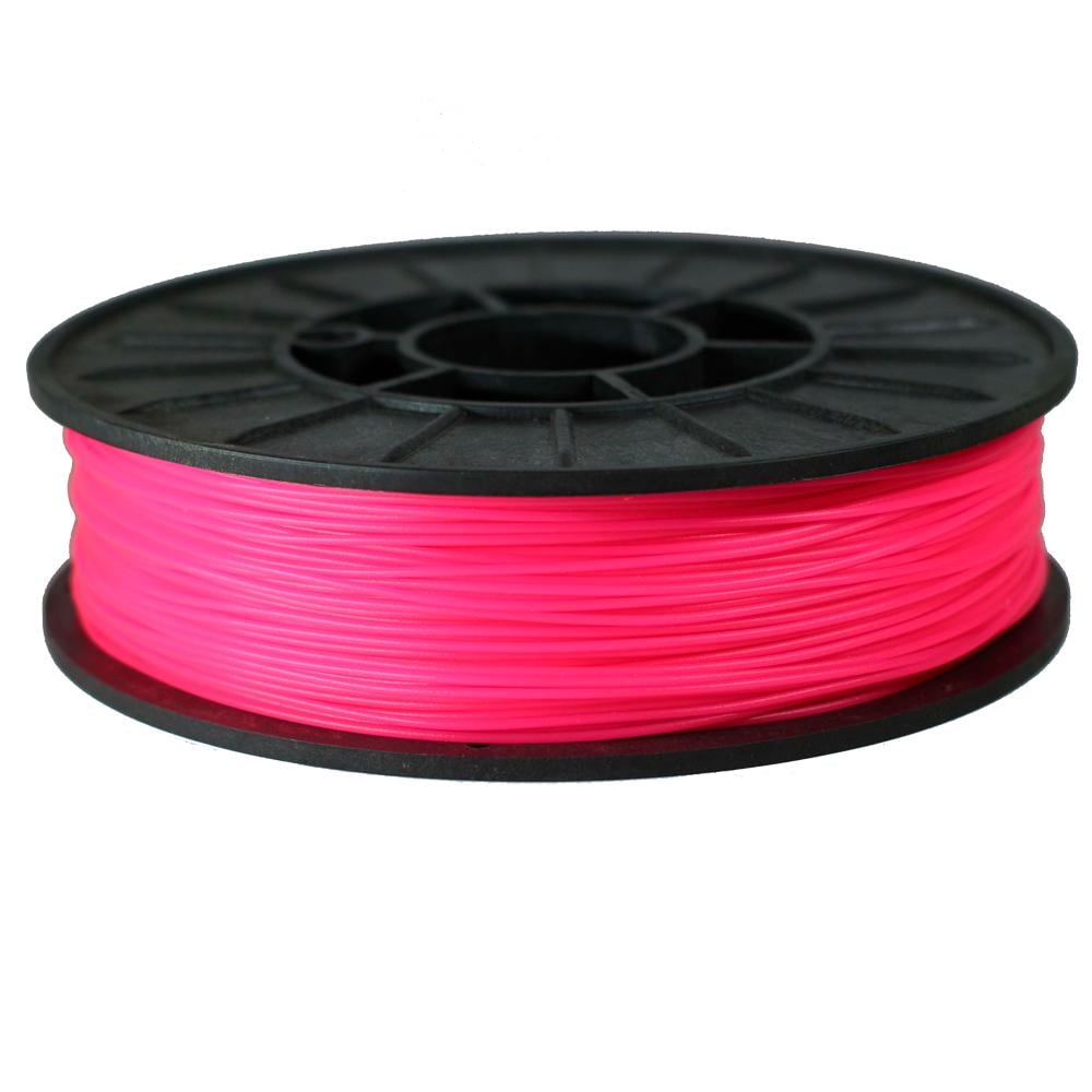 Нитка пластикова PLA Pochatok Filament для ЗD друку 1,75 мм 0,75 кг Рожевий флуоресцентний (13013)