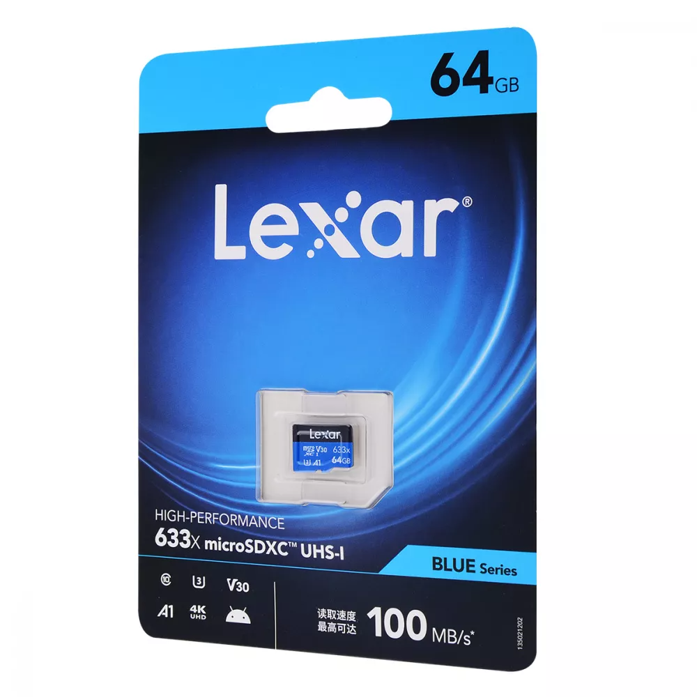 Карта пам'яті Lerax Micro SDXC Card 633x Class 10 UHS-I U3 64 Gb (547206) - фото 3