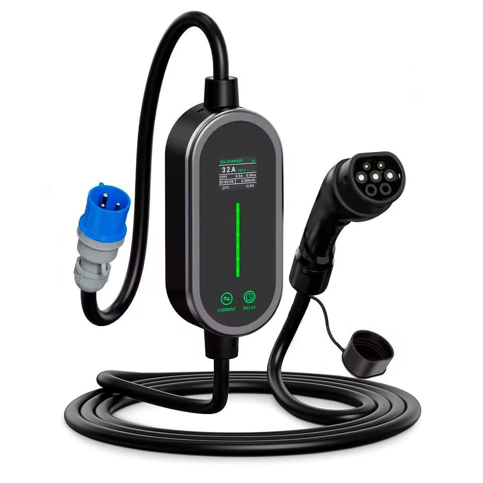 Зарядка для электромобиля Afyeev 7 кВт 32A Type2 Wi-Fi APP Bluetooth Control (AF7-32-1PH-TP2-WF) Зарядка для электромобиля Afyeev 7 кВт 32A Type2 Wi-Fi APP Bluetooth Control (AF7-32-1PH-TP2-WF)